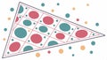 Triangle tile shapes, geometric pattern vector design art Generative AI Royalty Free Stock Photo