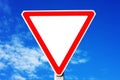 Triangle traffic sign Royalty Free Stock Photo