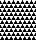 triangle - triangular pattern with equilateral triangles, black and white vector seamless repeatable texture