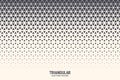 Halftone Triangle Particles Vector Abstract Technology Background