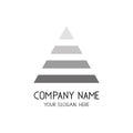 Triangle vector logo. Symbol for business company Royalty Free Stock Photo