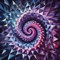 Triangle Vortex A swirling vortex created from triangles in shad