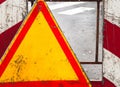 Triangle warning sign