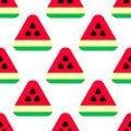 Triangle watermelon geometric seamless pattern Royalty Free Stock Photo
