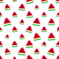 Triangle watermelon seamless pattern Royalty Free Stock Photo