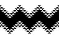 Anasazi pattern, seamless tile, based on the artful repetition of triangles