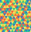 Retro geometric triangle seamless repeating background pattern. Mosaic of various shades Royalty Free Stock Photo