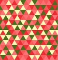 Retro geometric triangle seamless repeating background pattern. Mosaic of various shades