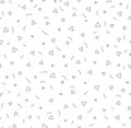 Triangles abctract seamless pattern. Chaotic geometric shape. Royalty Free Stock Photo