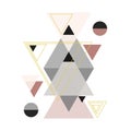 Triangles, diamonds illustration, geometric shapes