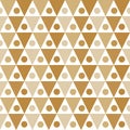 Seamless tan triangles dots texture