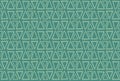 Triangles on green background. Hand drawn vector seamless pattern.