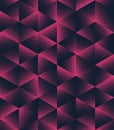 Triangles and Hexagons Seamless Pattern Trendy Vector Noir Purple Abstraction Royalty Free Stock Photo