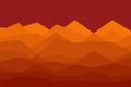Triangles low poly orange red abstract background wallpaper landcape mountain vector illustration