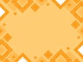 Abstract geometric orange background made from squares and triangles, shape pattern, template with copy space, modern layout Royalty Free Stock Photo
