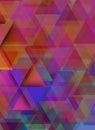 Triangles over colorist background Royalty Free Stock Photo