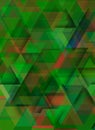 Triangles over green background Royalty Free Stock Photo