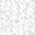 Shiny Geometric Triangle Pattern White Background with Mosaic Effect