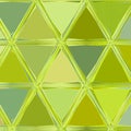 Triangles mosaic in lime colors yellow and green