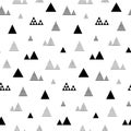 Triangles seamless pattern.