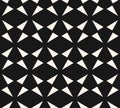 Triangles seamless pattern. Vector abstract black and white geometric texture Royalty Free Stock Photo