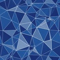 The triangles vary in size, forming a complex mosaic that is visually dynamic Royalty Free Stock Photo