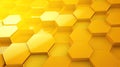 triangles yellow hexagon background Royalty Free Stock Photo