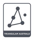 triangulam australe icon in trendy design style. triangulam australe icon isolated on white background. triangulam australe vector