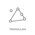 Triangulam australe linear icon. Modern outline Triangulam austr
