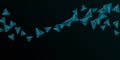 Triangular background. Abstract composition of 3d triangles. Royalty Free Stock Photo