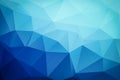 Triangular blue abstract background