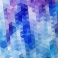 Triangular blue abstract background. template for presentation. eps 10 Royalty Free Stock Photo