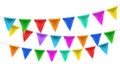 Triangular bunting decoration