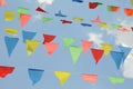 Triangular Colorful Flags Royalty Free Stock Photo