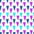 Triangular colorful hand drawn seamless pattern