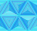 Triangular dimensions, abstract geometric repeatable background.