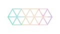 Triangular Geometric Abstract Pattern Design, vector design Generative AI Royalty Free Stock Photo
