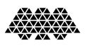 Triangular Geometric Pattern, Abstract Design, Modern Texture, vector design Generative AI Royalty Free Stock Photo