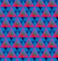 Triangular geometric seamless pattern Royalty Free Stock Photo