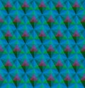 Triangular geometric seamless pattern Royalty Free Stock Photo