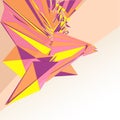 Triangular graphic structure with textspace vector