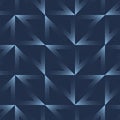 Triangular Grid Seamless Pattern Trend Vector Blue Abstract Background Royalty Free Stock Photo