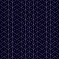 Triangular grid vector seamless pattern. Subtle thin golden lines texture Royalty Free Stock Photo