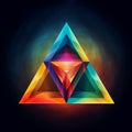 Triangular Harmony: Interlocking triangles forming a harmonious blend of symmetry