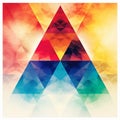 Triangular Harmony: Interlocking triangles forming a harmonious blend of symmetry