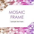 Triangular Mosaic Frame