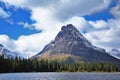 Triangular mountain Royalty Free Stock Photo