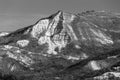 Triangular Mountain in val Parma, Italy Royalty Free Stock Photo