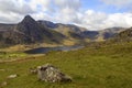 The triangular peak of Tryfan Royalty Free Stock Photo