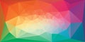 Triangular Polygonal Rainbow Background